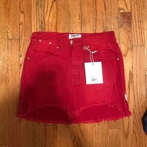 NWT One Teaspoon Red Mini Skirt